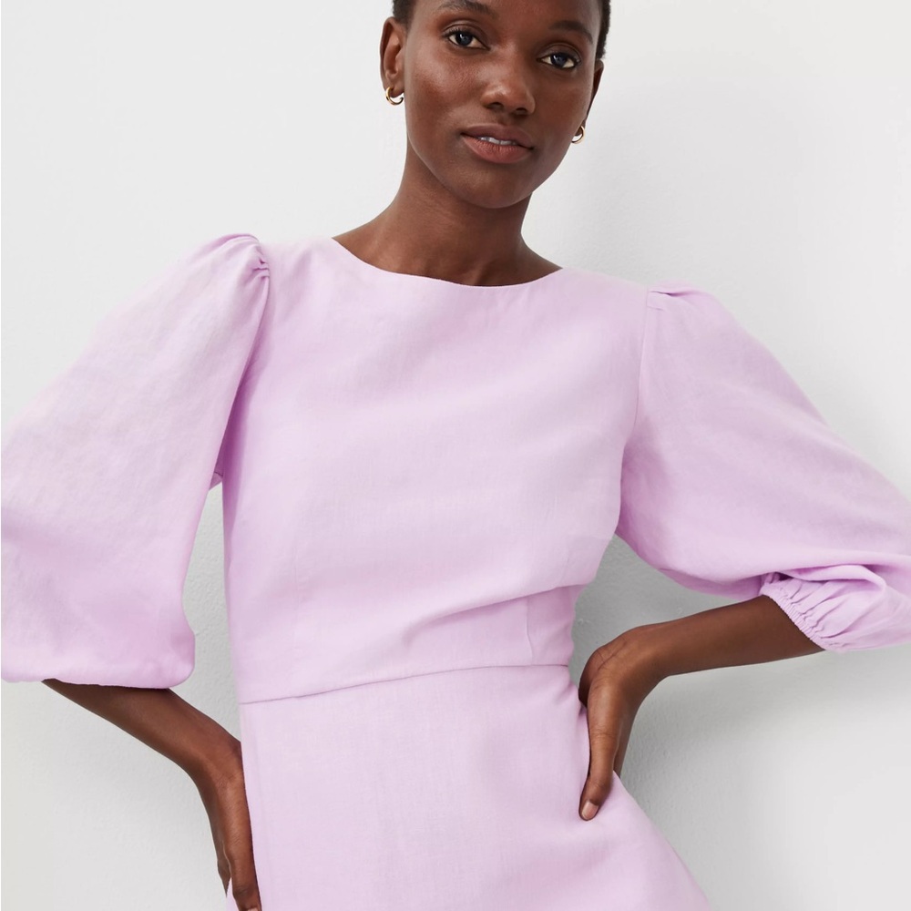 NWT Ann Taylor Lavender Puff Sleeve Linen Dress
Perfect for Spring! - Picture 3 of 6